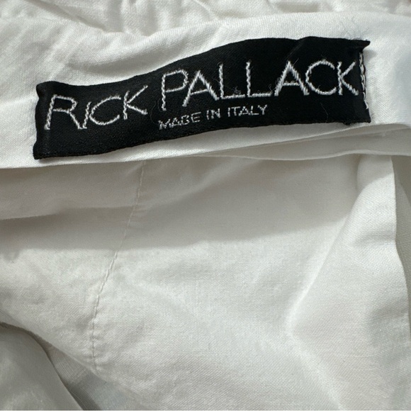 White Rick Pallack Trouser Pants Size 36 Made In Italy Linen Pants - Picture 5 of 10